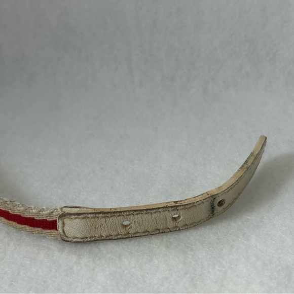 GUCCI LOVES YOU Bracelet for Japan Red White Stripe Hanging Charm - Picture 6 of 13
